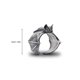 thumbnail image 4 of Qarigey Anillo de dedo Estilo retro de plata Joyas de murciélago abierto Anillos góticos geniales ajustables Suministros para fiestas Regalo para Ropa, zapatos y accesorios Miscelánea Qarigey AP005976-00, 4 of 6