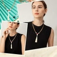 thumbnail image 6 of Prayer Tassel Pendant Necklace Kits Including 24pcs Natural Gemstones 108pcs Sandalwood Round Beads 4pcs Polyester Tassel Decorations Waxed Cotton Cord for Jewelry Making Mixed Color, 6 of 6