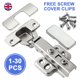 thumbnail image 5 of Bisagras de estilo europeo con cierre automático, diseñadas para gabinetes de 18 mm con tornillos de montaje incluidos, acabado niquelado para una fácil instalación de placas con clip, marco frontal, 5 of 5