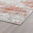 thumbnail image 4 of Yardley Distressed Contemporary Abstract Rust, Gray Indoor Area Rug, 2' x 7', 4 of 6