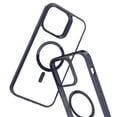 thumbnail image 2 of Funda TEKKU GStyle para iPhone 15 PRO Transp Negro compatible con MagSafe, 2 of 6