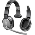 thumbnail image 1 of COSMUSIS Trucker Auriculares Bluetooth, Auriculares inalámbricos con micrófono con cancelación de ruido, 50 horas de conversación HD Auriculares Bluetooth con almohadillas desmontables/modo único+dual, 1 of 5