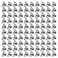 thumbnail image 3 of 100 clips triangulares de metal duradero, resistentes al óxido y con diseño triangular, ideales para notas, documentos y papeles., 3 of 14