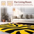 thumbnail image 2 of ODIKA 4'x6' Machine Washable Non-Slip Area Rug, Dynamic Zebra High Traffic Rug, Yellow, 115339, 2 of 7