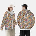 thumbnail image 4 of Balery colorful Skull sunflower Sudadera ligera de manga larga con capucha y protección solar UPF 50+ para hombre y mujer, ideal para pesca y running-X-Large, 4 of 7