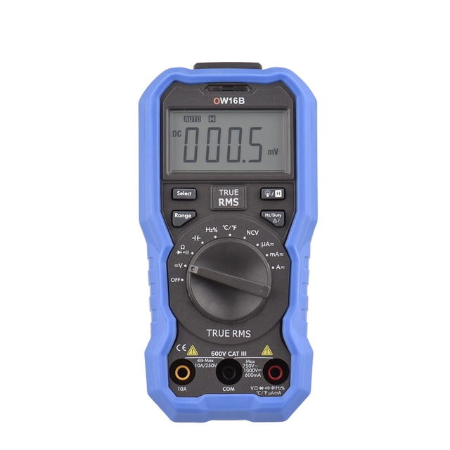 OWON OW16B Multimètre Numérique Bluetooth avec Enregistrement hors Ligne, 5999 Unités, Véritables RMS, Plage Automatique, Testeur Électrique Multifonction, Rétroéclairage, Voltmètre, Testeur NCV, Température/tension CA/CC