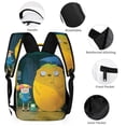 thumbnail image 6 of Adventure Time Jake The Dog Backpacks Lightweight Casual Bookbags Travel Daypack Bookbags, 6 of 8