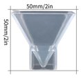 thumbnail image 1 of kurtrusly 3x Clear Pyramid Silicone Mold Resin Casting Resin DIY Craft Mould DIY Epoxy Crystal Tools, 1 of 9