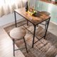 thumbnail image 4 of Sillas de comedor Set 2 Retro Industrial Asiento Redondo 40*40cm Base Acero para Cocina Bares Cafeterías Apartamentos Pequeños, Vintage, 4 of 5
