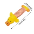thumbnail image 4 of Yellow Dog Squeaky, Pet Crinkle Animals Dog Chew for Small Dogs Medium Dogs Squeeky Doggie Puppy Squeak Interactive Yellow Duck #053, Yellow, 4 of 5