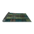 thumbnail image 2 of Ahgly Company Indoor Rectangle Checkered Light Blue Modern Area Rugs, 2' x 4', 2 of 4