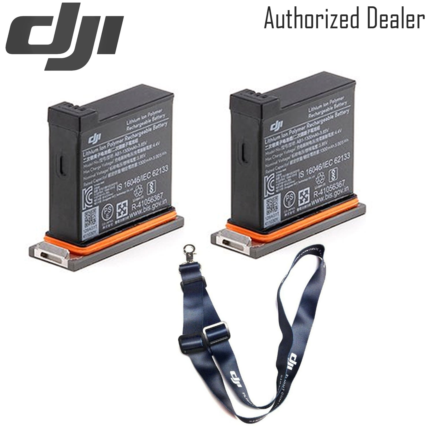 DJI Batteries (2 Total) for Osmo Action Camera w/ Included Battery