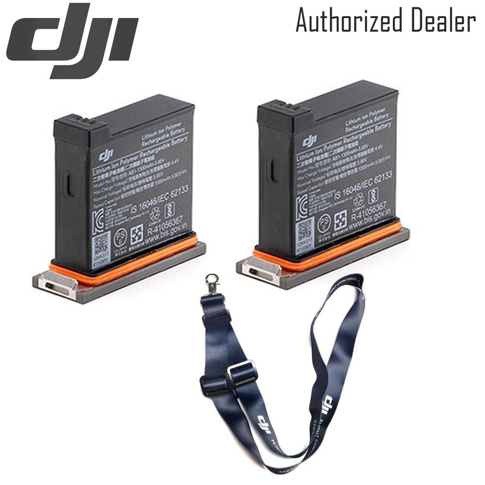 DJI Batteries (2 Total) for Osmo Action Camera w/ Included Battery