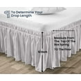 thumbnail image 5 of SGI Bedding 12 Inch Wrap Around Bedskirt | Microfiber Wrap Around Bed Skirt | Fade-Resistant, Wrinkle-free, Anti-static, Decorative, Extra Storage Space, Clutter-Free | Alberta King, Light Gray, 5 of 8