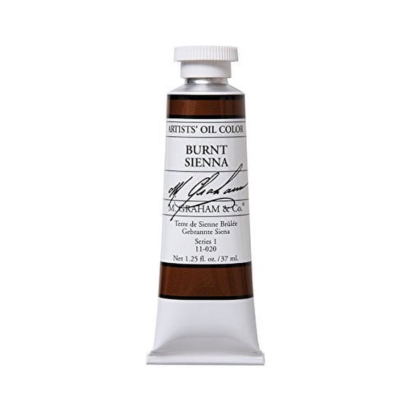 M. Graham Peinture à l'Huile Artiste Terre de Sienne Brûlée 1,25 Oz/37 ml Tube