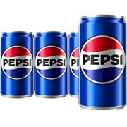 Pepsi Mini Cans, 7.5 Fl Oz, 6 Count