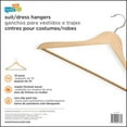 thumbnail image 3 of Honey Can Do Maple Suit Hanger- 10 Pk, Beige, 3 of 3