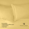 thumbnail image 4 of Sweet Home Collection Full Sheet Sets, Classic 1800 Series Deep Pocket 4 Piece, Luxury Soft Microfiber Bed Sheet Sets, Yellow, 4 of 5