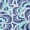 Blue Ornate Scroll, variant on Women's Plus Size Stretch Cotton Boatneck Shift Dress