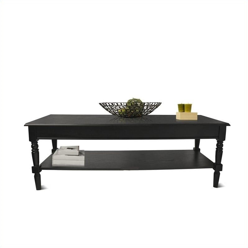 Convenience Concepts French Country Coffee Table Black