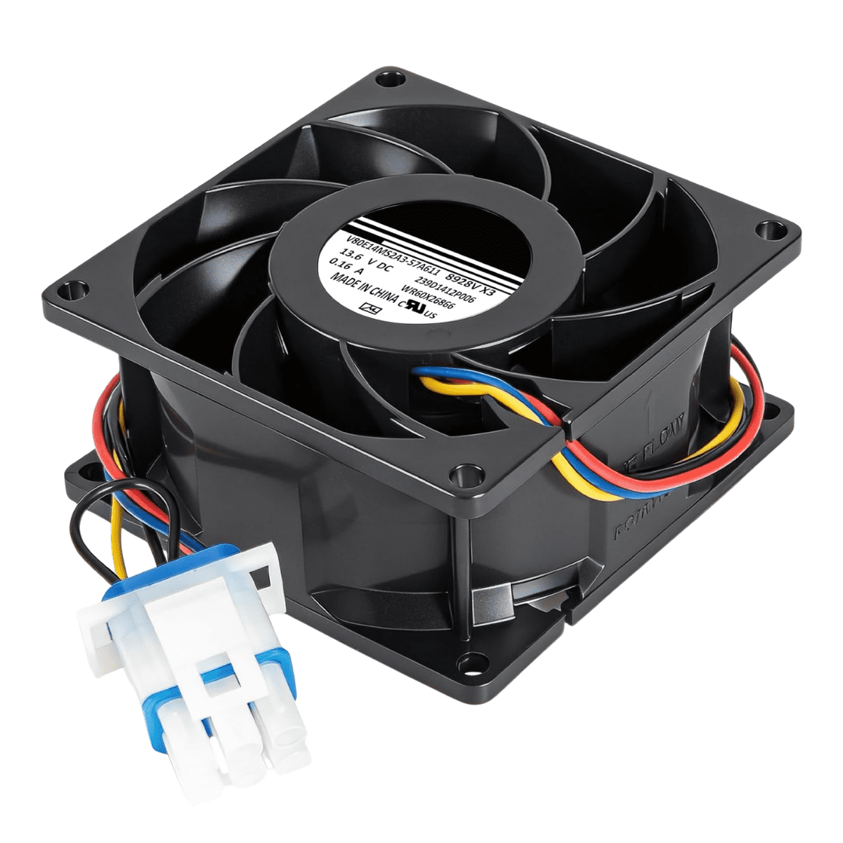 Scaroo WR60X26866 Refrigerator Evaporator Fan Motor WR49x25197, WR60X10356, 239D1412 2-PACK