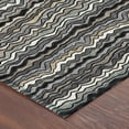 thumbnail image 3 of Addison Rugs Chantille Indoor/Outdoor Transitional Stripes Black Machine Washable Rectangle Rug, 10' x 14', 3 of 8