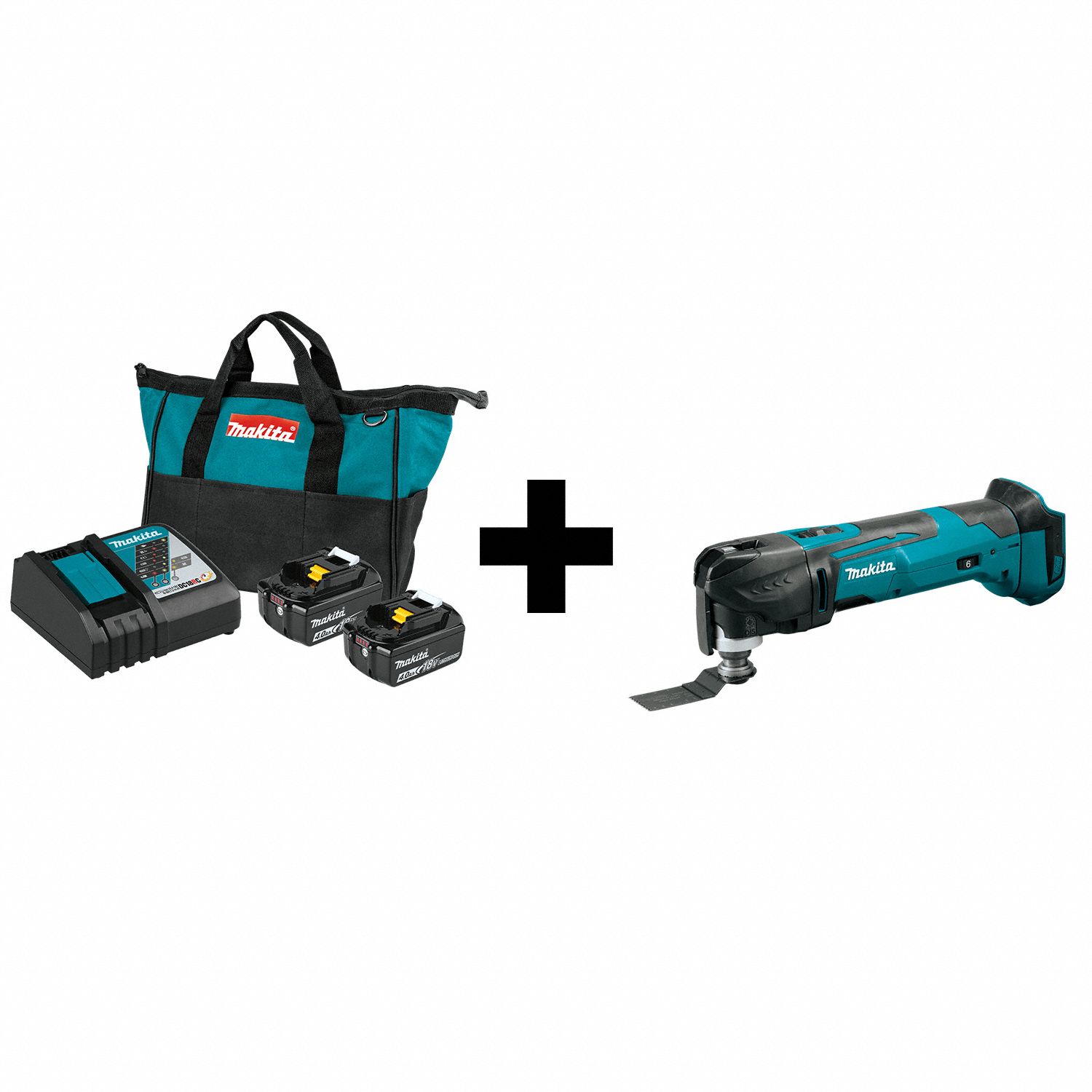 Makita Oscillating MultiTool,Battery Included XMT03Z/BL1840BDC2