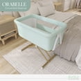 thumbnail image 3 of Evolur Orabelle Bedside Bassinet and Sleeper for Baby in Mint, Easy to Fold and Carry, 3 of 15