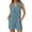 Blue, variant on Women's Jumpsuit with Adjustable Waist Stylish Women's Solid Sleeveless Jumpsuit with Lace Up Detail and Functional Pockets for