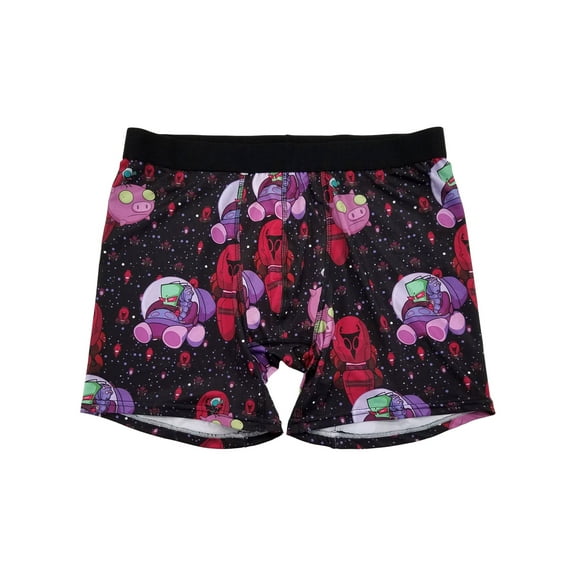 Invader Zim Mens Black Underwear Boxer Briefs Boxers X-Large