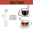 thumbnail image 2 of Cucharas de café expreso, minicuchara de café con leche de lirio multicolor, cucharas pequeñas de vidrio para té, cuchara mezcladora de varilla agitadora, 2 of 6