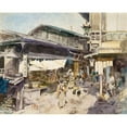 thumbnail image 3 of Blum, Robert Frederick 18x15 Black Modern Framed Museum Art Print Titled - Street Scene in Ikao, Japan, 3 of 5