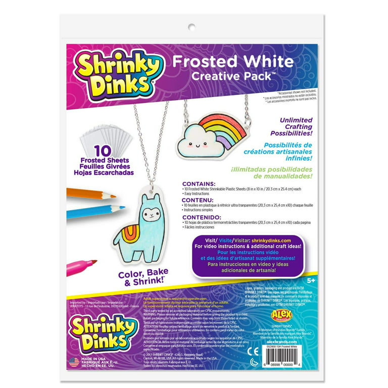 Shrinky Dinks Frosted White Creative Pack