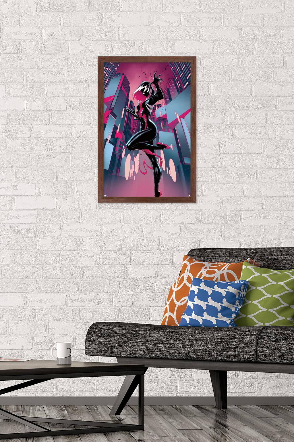 Marvel Comics - Ghost Spider Venom - Spider-Gwen #24 Wall Poster, 14.725" x 22.375", Framed