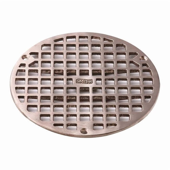 Jay R. Smith Manufacturing Floor Drain,Nickel Bronze,Round,1/4" H A08NBG