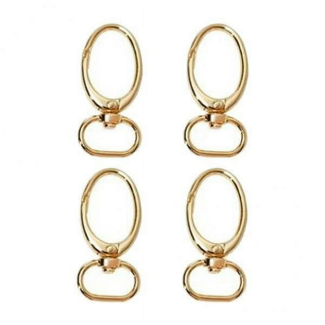 4x 4 Unids/set Gancho de Cierre de Langosta con Ojo Giratorio para Llavero, Bolso, Correa, 52mm de Longitud 4 piezas
