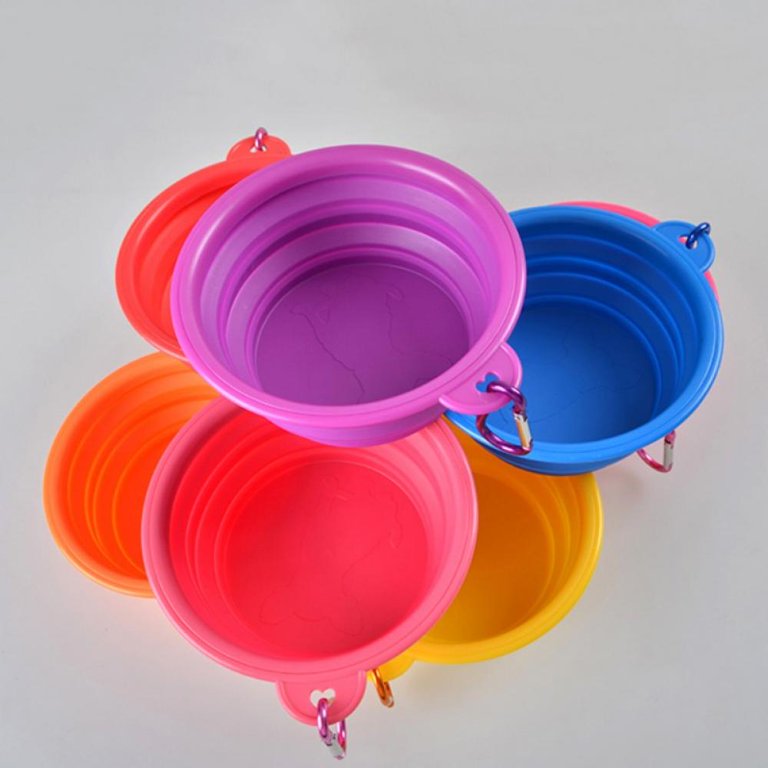 Collapsible Dog Bowls,Large Size 47oz, BPA Free, Food Grade Silicone Bowl,2  Pack
