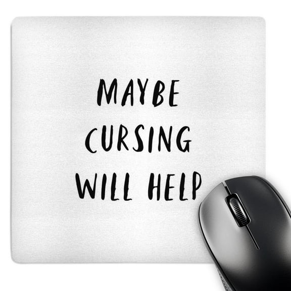 3dRose, Image of Maybe Cursing Will Help, MousePad