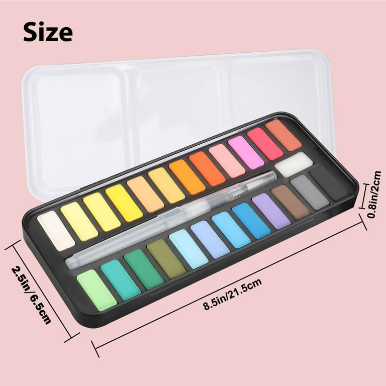 Water-based Face Paint Palette, Assorted Colours, 2.50 ml, 24 Tub