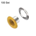 thumbnail image 3 of Kit de Ojales Metal Unique Bargains 100 Juegos 4mm 0.16 Ojal Herramienta para Zapatos Ropa Cinturón Bolsa Bricolaje Amarillo, 3 of 7
