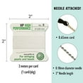 thumbnail image 4 of Griffin High Performance Bead Cord Perlseide – White Color – Size 5 (0.65mm) – 2 Meters per Card – Stainless Steel Needle Attached – for Knotting Pearls, Gemstones, Crystals and Beads, 4 of 5