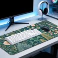 thumbnail image 7 of Extended Gaming Mouse Pad, 35.4"x15.7" Vintage Green Botanical Desk Mat for Keyboard and Mouse, Non-Slip Water-Resistant, 7 of 7