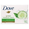 Dove Beauty Bar Soap Go Fresh Cool Moisture, Cucumber and Green Tea Scent, 4.75 Oz / 135 Gr (Pack of 12)
