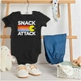 thumbnail image 3 of PACMAN Snack Attack Hungry Hangry Romper Boys or Girls Infant Baby Brisco Brands 12M, 3 of 6