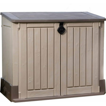 Keter Store-It-Out Midi 30-Cu Ft Resin Storage Shed, All-Weather Plastic Outdoor Storage, (Best Plastic Sheds Reviews)