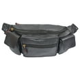thumbnail image 6 of Marshal Extra Large Mens Womens Leather Fanny Pack Waist Pouch Travel Bag, 6 of 24