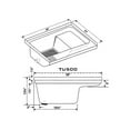 thumbnail image 2 of ICON 00475 Sit-in Step Tub TU500RH - Right Hand Drain, Colonial White, 2 of 2