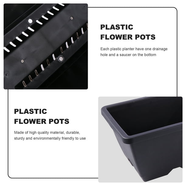 Pots et Jardinières en plastique - 100% recyclé - Différentes tailles - La  Boutique du Jardinier