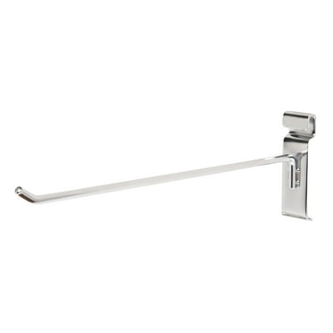 SSWBasics 12 inch Chrome Peg Hook for Wire Grid and Grid Wall - Pack of 50- Chrome Metal