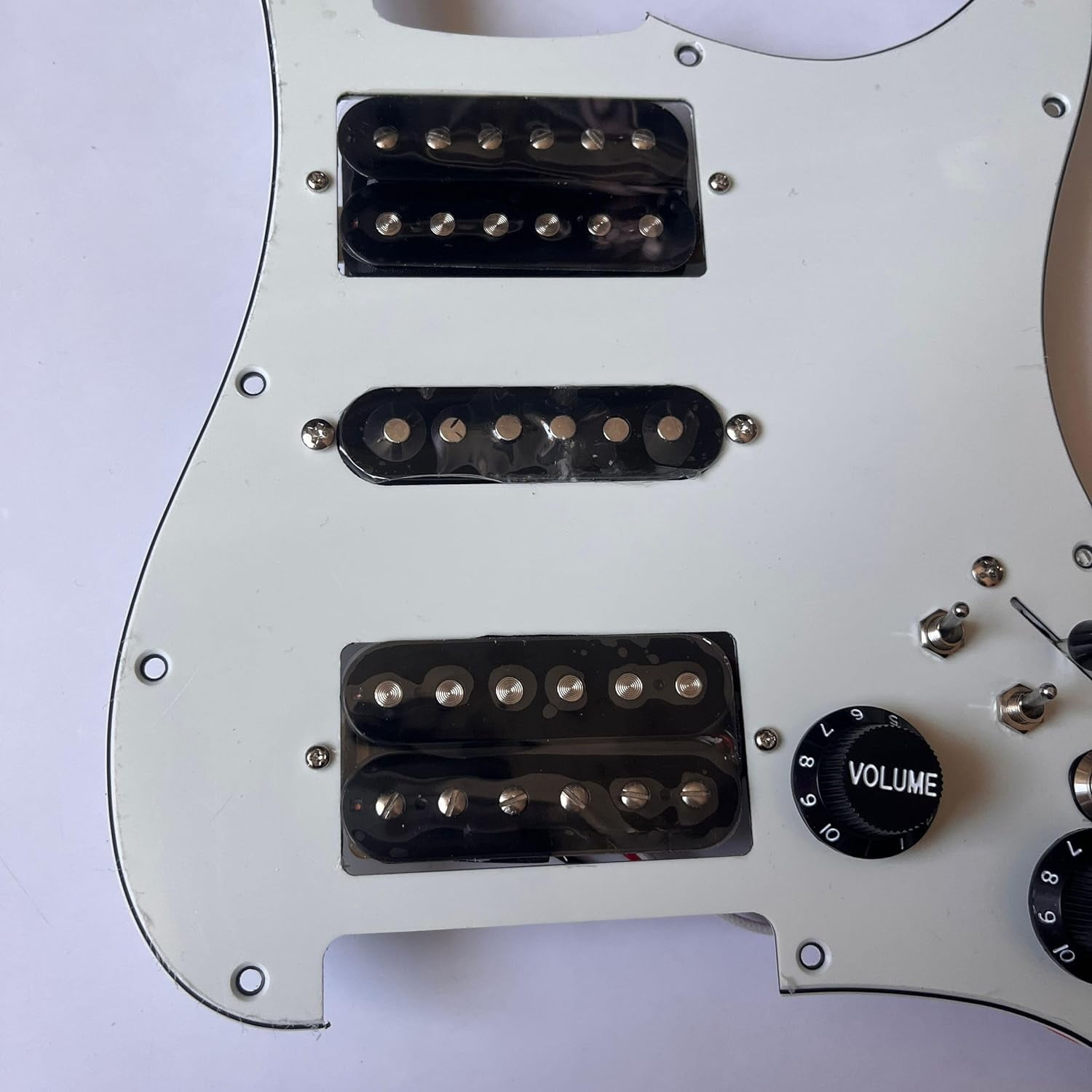 HSH Prewired Guitar Strat Pickguard Set,Humbucker Pickups Coil Splitting Switch Multi Switch Harnesses,For Fender St Electric Guitar Replacement Part